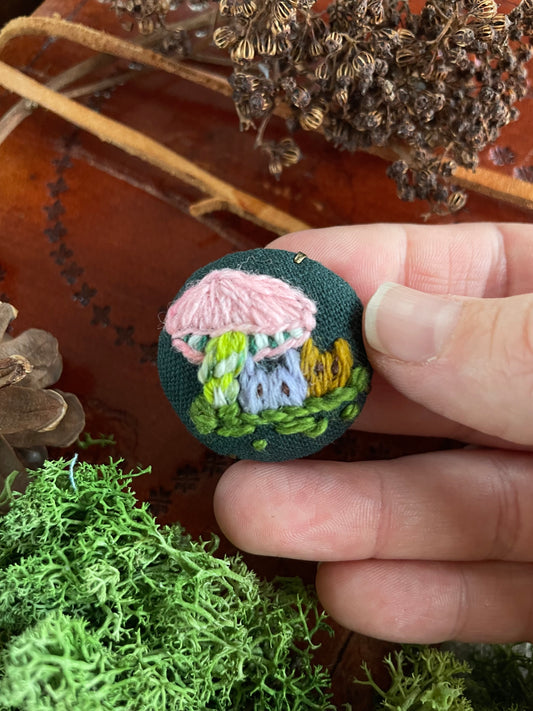 Forest spirits under mushroom