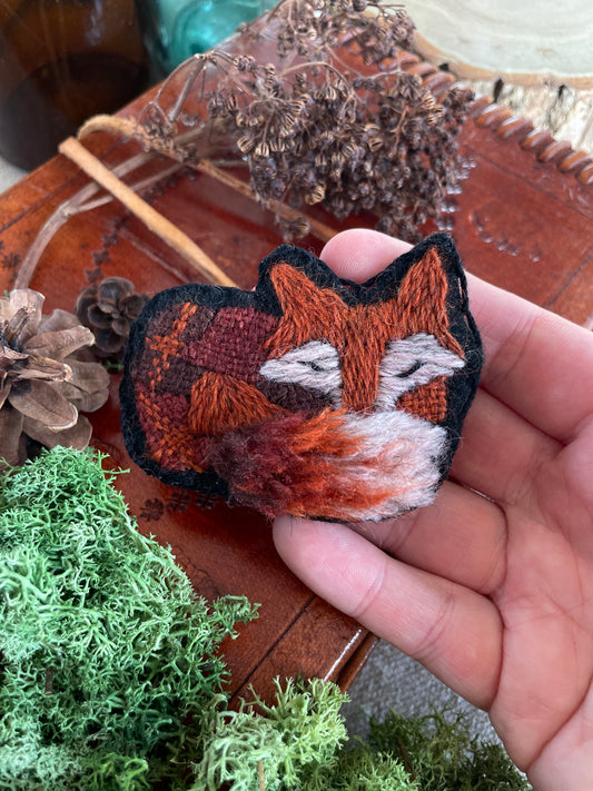 Max, the fox, sleeping