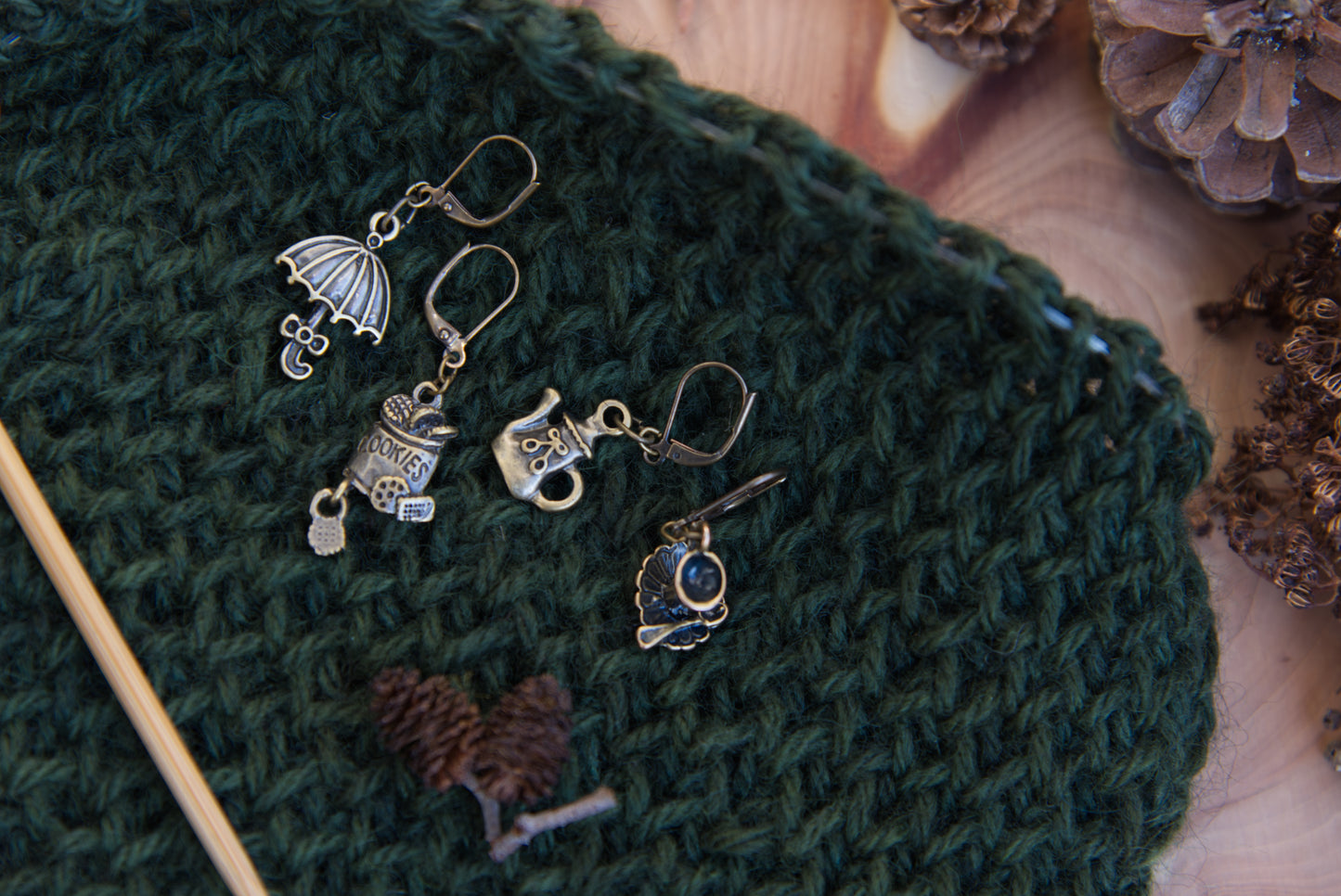 Rainy Day Delights - removable stitch markers