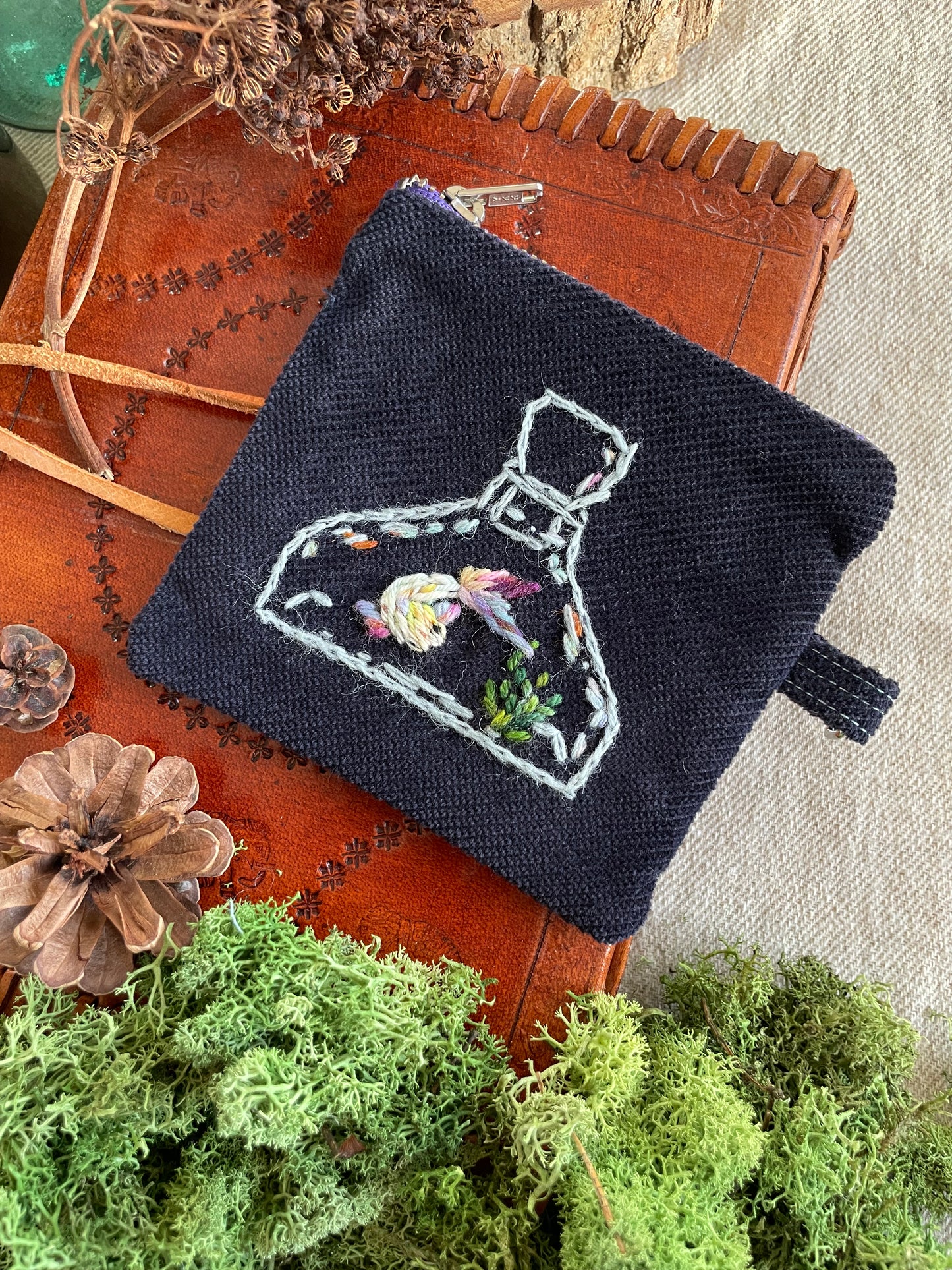 The witches magic koi zipper pouch