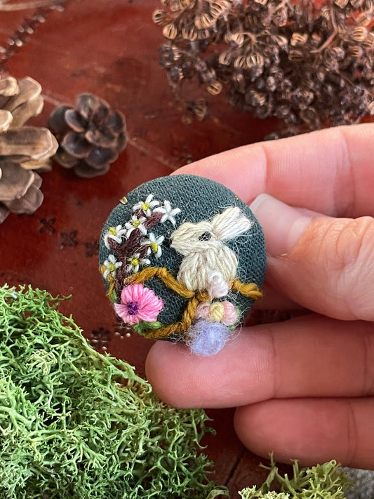 Nell, the bunny, in Spring