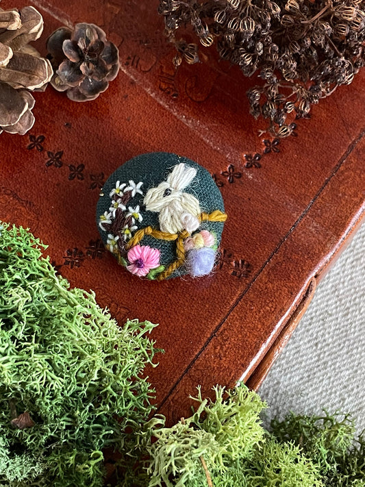 Nell, the bunny, in Spring