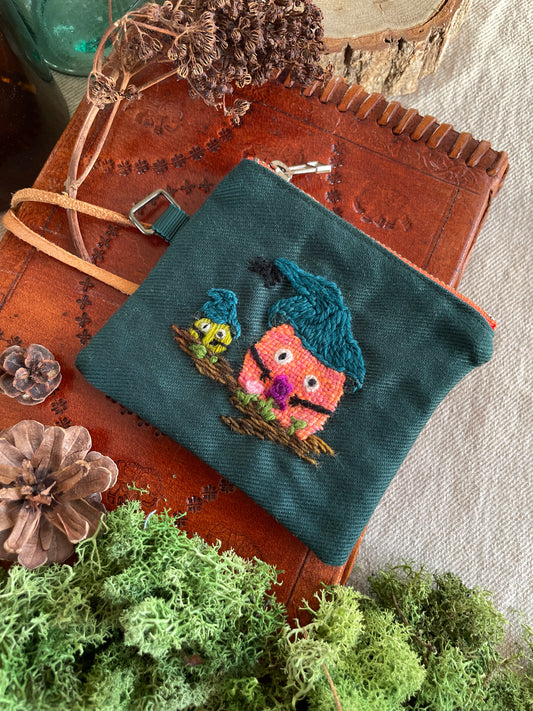 Nature spirit flower summoning zipper pouch