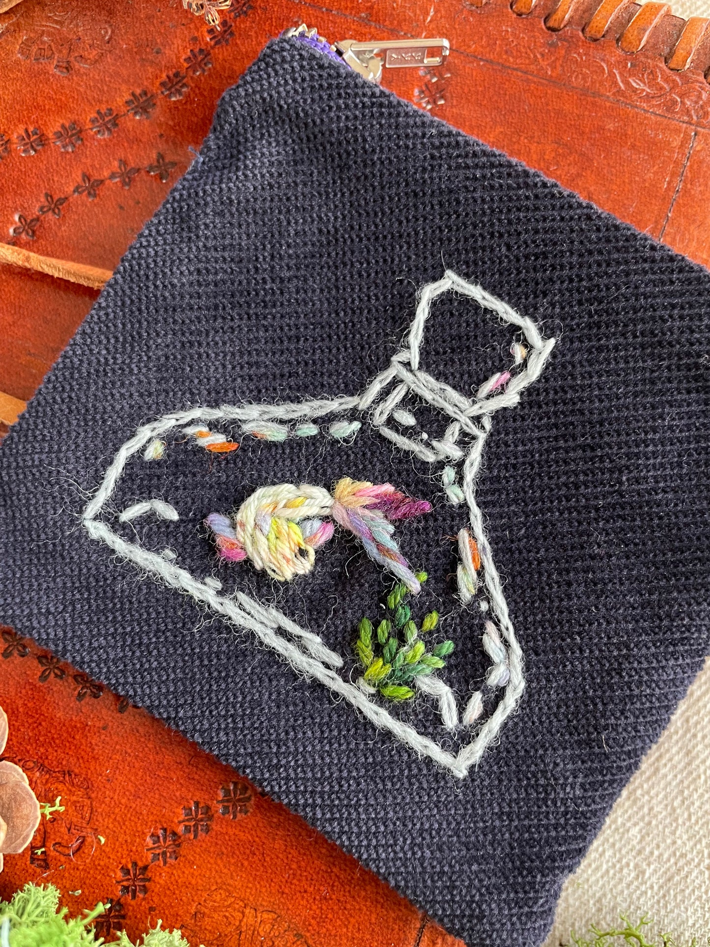 The witches magic koi zipper pouch