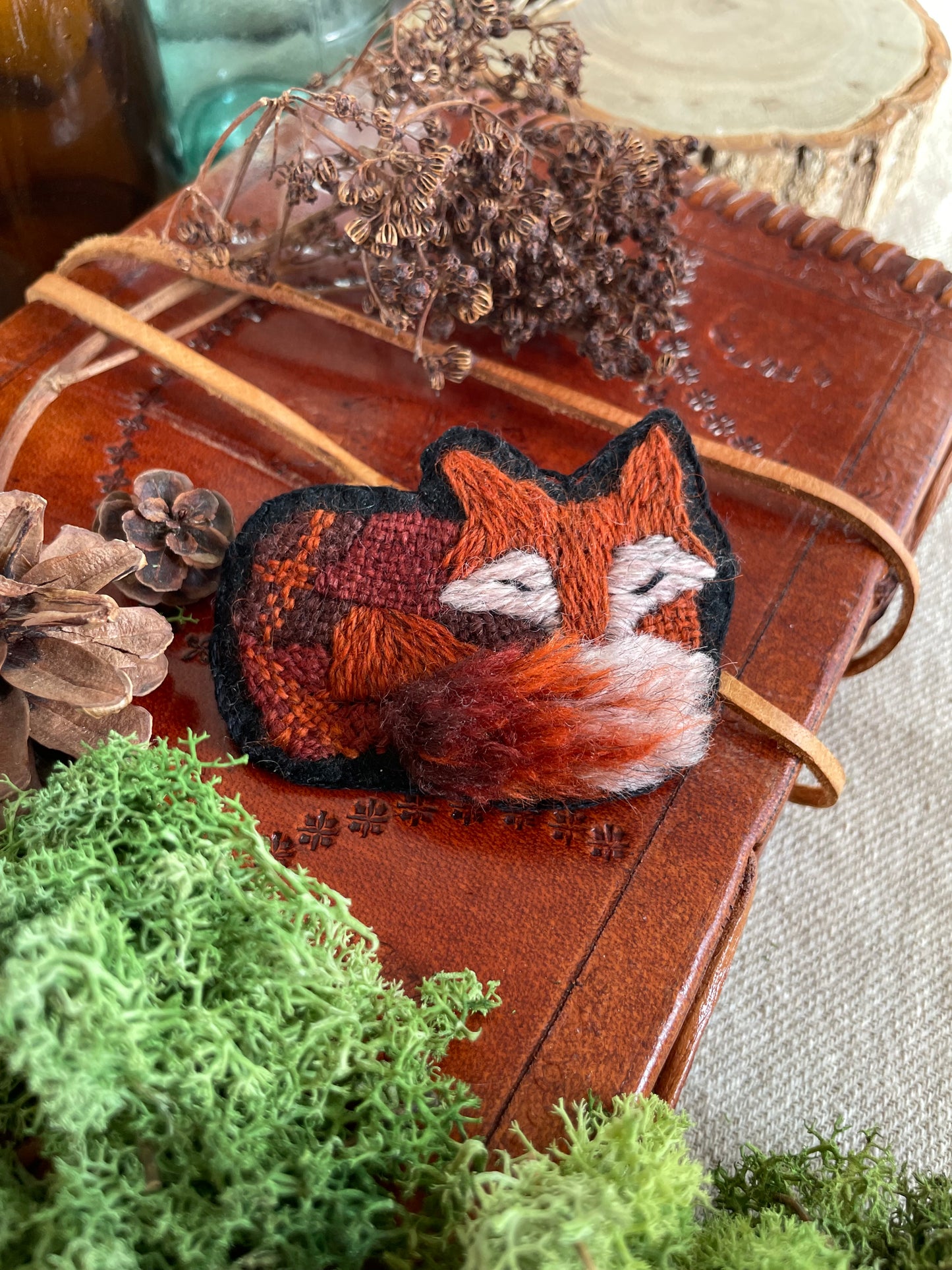 Max, the fox, sleeping