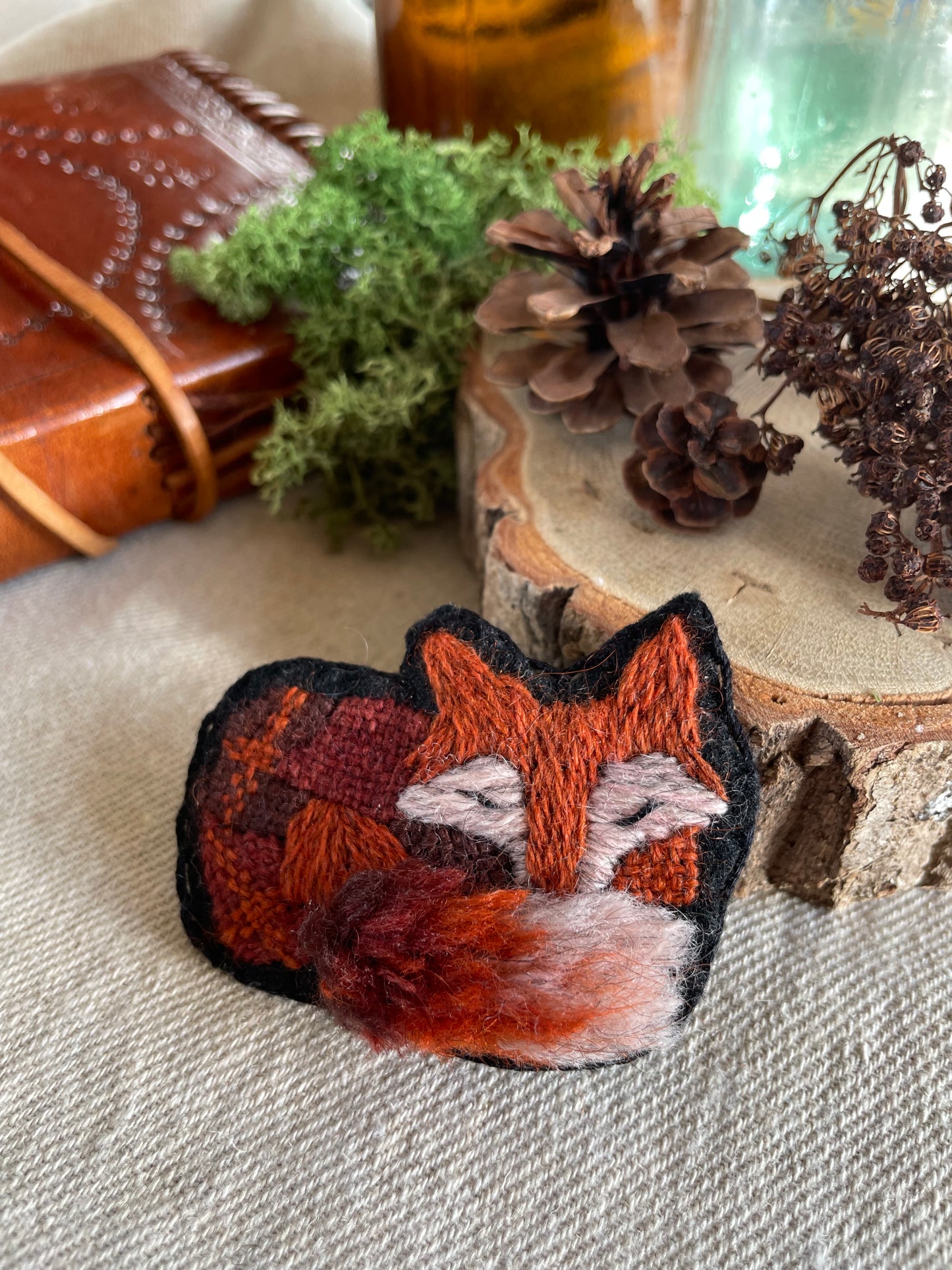 Max, the fox, sleeping