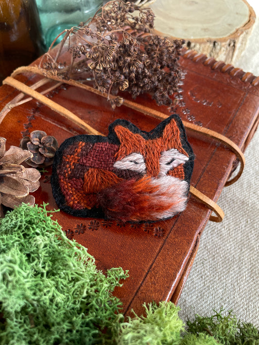 Max, the fox, sleeping