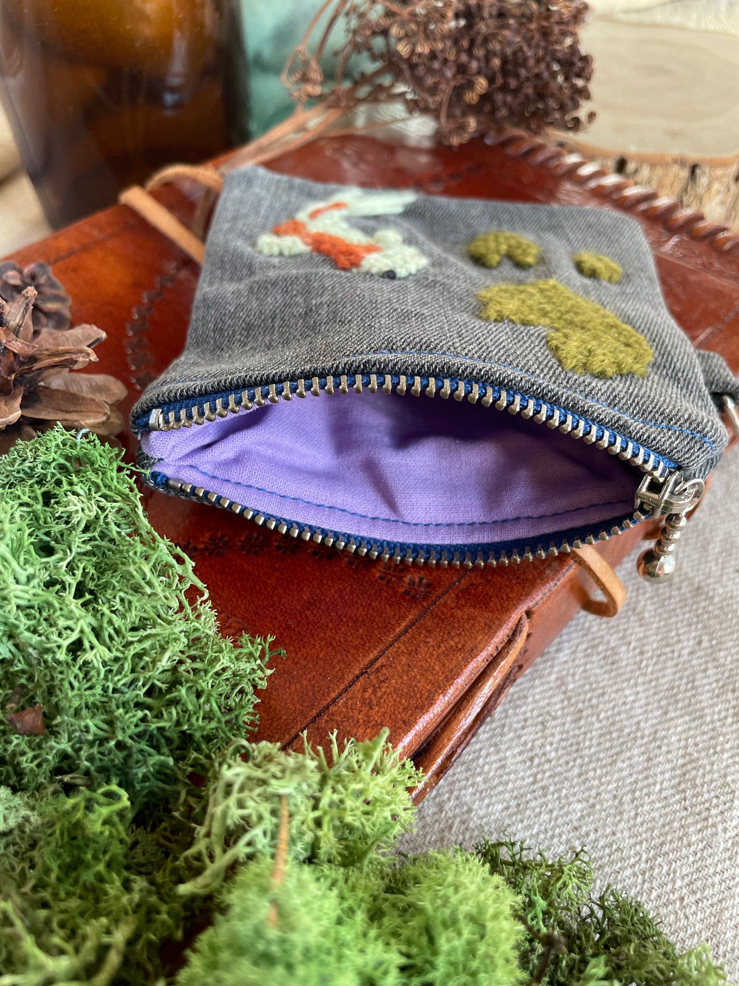 Koi pond zipper pouch