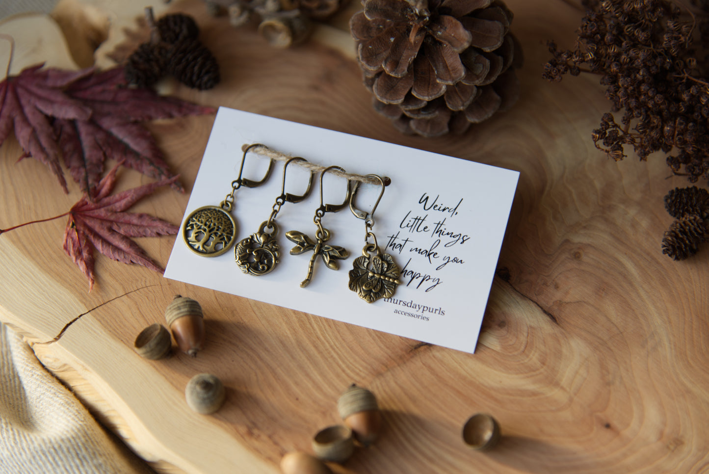 Dragonfly - removable stitch marker