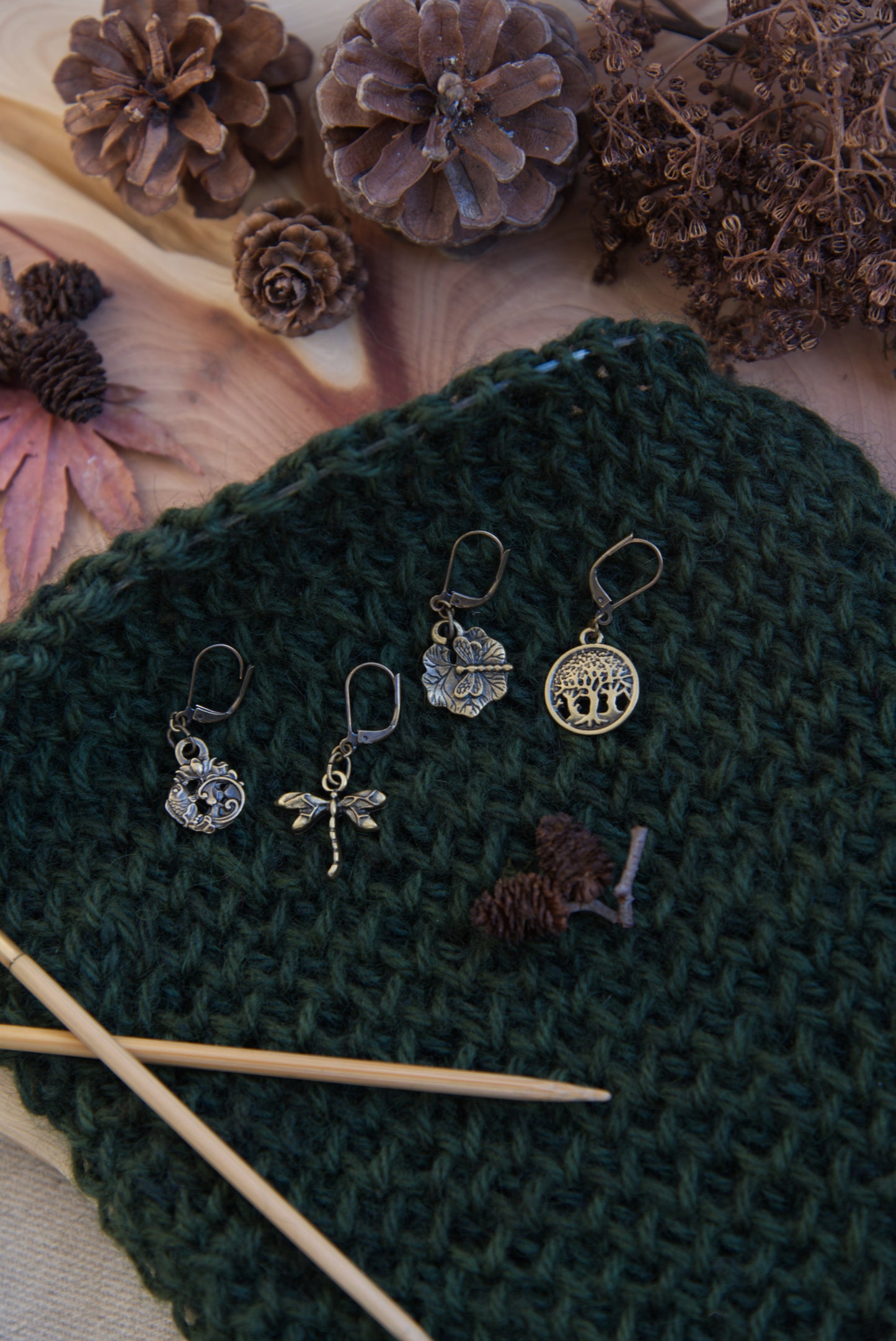 Dragonfly - removable stitch marker