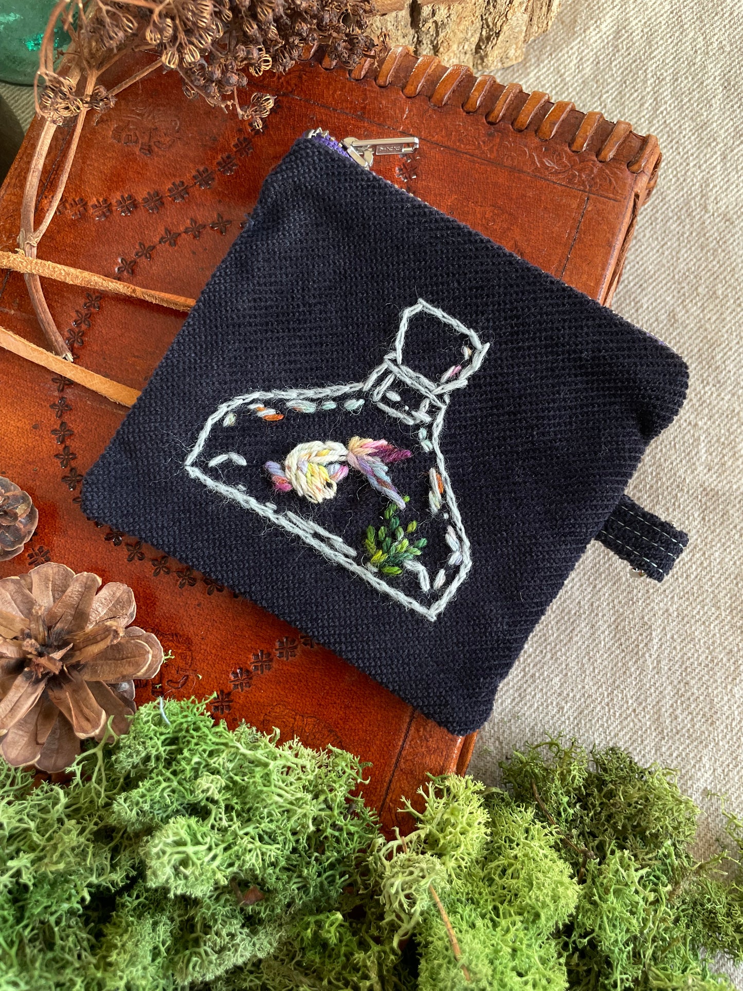 The witches magic koi zipper pouch