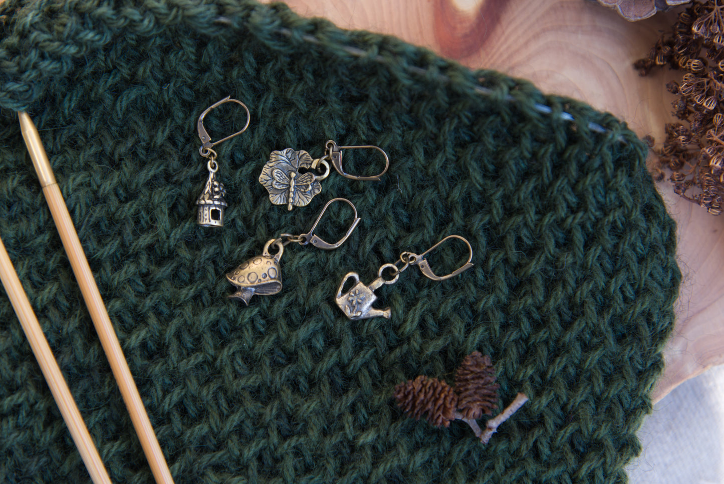 Fairy Garden - removable stitch markers