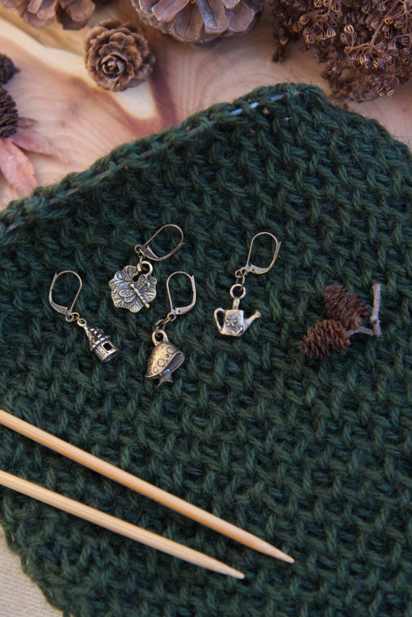 Fairy Garden - removable stitch markers